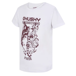 Children's functional T-shirt HUSKY Tash K white