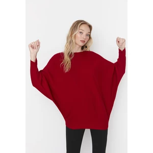 Trendyol Sweater - Burgundy - Regular fit