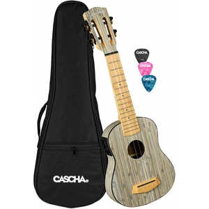 Cascha HH 2315E Bamboo Ukulélé soprano Graphite