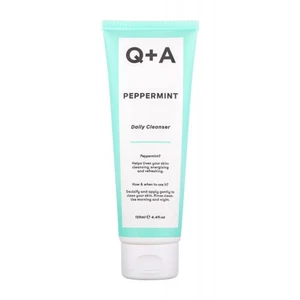 Q+A Peppermint Daily Cleanser 125 ml čistiaci gél W na veľmi suchú pleť; na citlivú a podráždenú pleť; na rozjasnenie pleti; spevnenie a lifting pleti