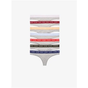 Calvin Klein 7 PACK - dámske tangá CK One QF5937E-W56 XS