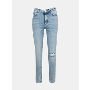 Light Blue Straight Fit Jeans AWARE by VERO MODA Nadine - Women