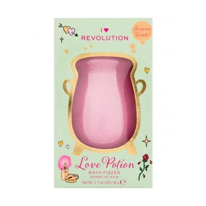 I Heart Revolution Bath Fizzer Love Spells bomba do kúpeľa s granátovým jablkom a figou 90 ml