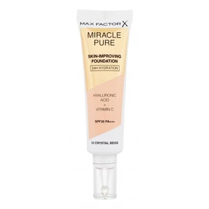 Max Factor Miracle Pure Skin dlhotrvajúci make-up SPF 30 odtieň 33 Crystal Beige 30 ml