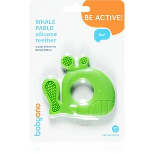 BabyOno Be Active hryzadielko 6m+ Whale Pablo Green 1 ks