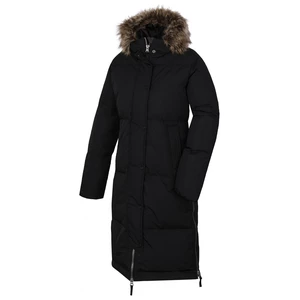 Women's feather coat Husky Downbag L black