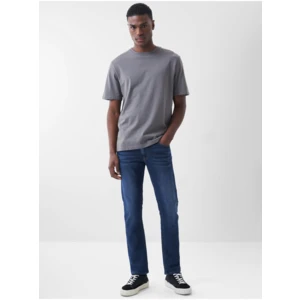 Dark Blue Mens Slim Fit Jeans - Men