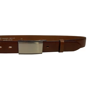 Penny Belts Pánský kožený společenský opasek 35-020-4PS-48 brown 100 cm