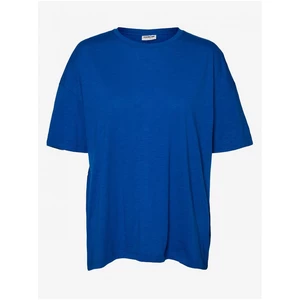 Blue Loose Basic T-Shirt Noisy May Mathilde - Women