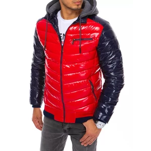 Red men's winter jacket Dstreet TX3847