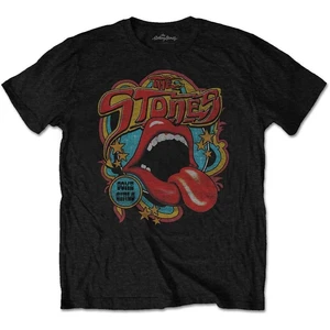 The Rolling Stones Koszulka Unisex Retro 70s Vibe (Soft-Hand Inks) Czarny-Graficzny S