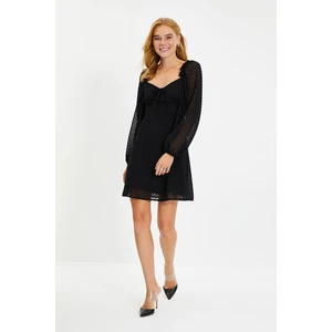 Trendyol Black Fabric Textured Dress