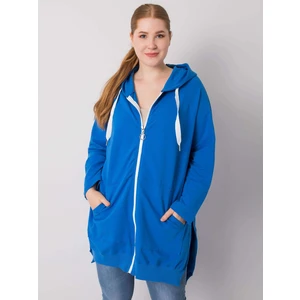 Plus size navy blue hoodie