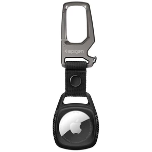 Puzdro Spigen Rugged Armor pro Apple AirTag (AMP01565) čierne puzdro na AirTag • odolné voči nárazom a poškriabaniu • súčasťou balenia odolná karabína