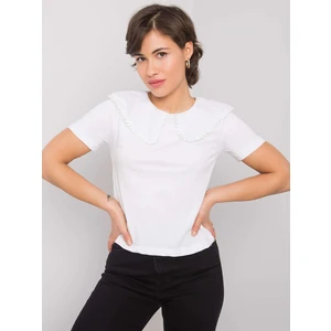 White blouse with a collar Kaysie RUE PARIS