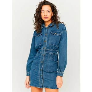 Blue Denim Shirt Dress with Pockets TALLY WEiJL - Women