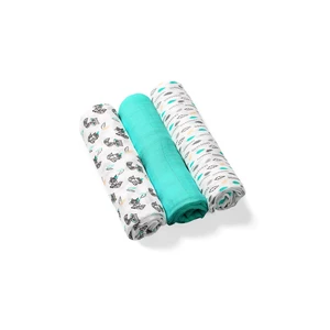 BabyOno Take Care Natural Diapers látkové plienky 70 x 70 cm Turquoise 3 ks