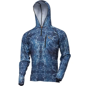 Savage Gear Maglietta Savage Salt UV Hoodie Sea Blue S