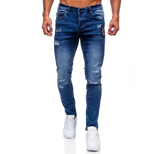 Tmavě modré pánské džíny regular fit Bolf 4003-1