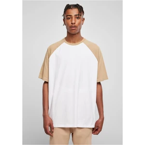 Organic Oversized Raglan T-Shirt White/Beige Union