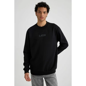 DEFACTO Regular Fit Printed Long Sleeve Sweatshirt