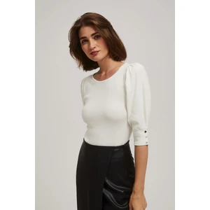 Sweater with puffed sleeves