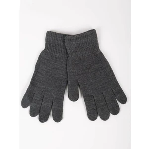 Yoclub Woman's Women'S Basic Gray Gloves RED-MAG2K-0050-007