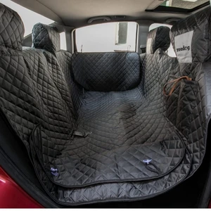 Reedog ochranný autopoťah do auta pre psa na zips + boky - čierny - M