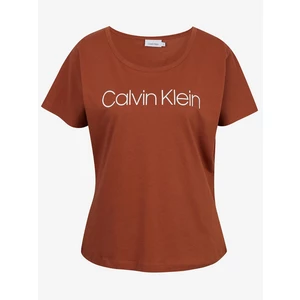 Calvin Klein T-Shirt Core Logo Open Neck - Women
