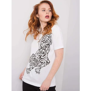 Women´s white cotton t-shirt