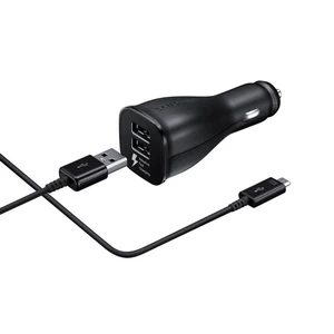 Autós töltő Fast Charging Samsung EP-LN920CB USB-C kábellel, Black