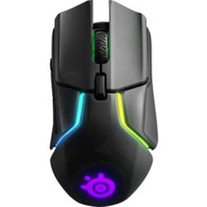 Optická herní myš Steelseries RIVAL 650 62456, ergonomická, s podsvícením, úprava hmotnosti, odnímatelný kabel, černá, RGB