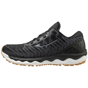 Mizuno Wave Sky 4 Waveknit Black-Metalic Shadow-Biscuit 38,5