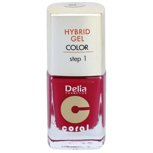 Delia Cosmetics Coral Nail Enamel Hybrid Gel gélový lak na nechty odtieň 03 11 ml