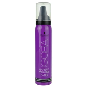 Schwarzkopf Professional IGORA Expert Mousse farbiaca pena na vlasy odtieň 5-88 Light Brown Extra Red 100 ml