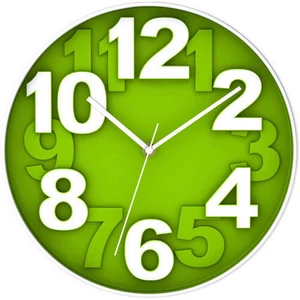 Zelené nástenné hodiny Postershop Eve, ø 30 cm