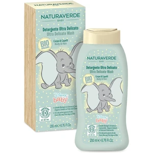 Disney Naturaverde Baby Ultra Delicate Wash sprchový gél a šampón 2 v 1 pre deti od narodenia 200 ml