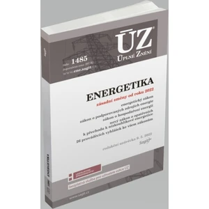 ÚZ 1485 Energetický zákon, Zákon o podporovaných zdrojích energie, Zákon o hospodaření energií