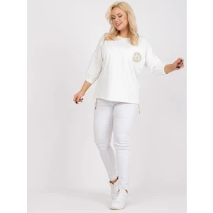 Dusty pink plus size blouse in Margeret cotton