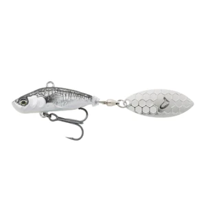 Savage gear 3d sticklebait tailspin sinking black silver - 6,5 cm 9 g