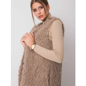 Női mellény Fashionhunters Fur detailed