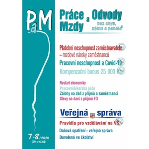 Práce a mzdy 7-8/2020 Platební neschopnost zaměstnavatele - Ladislav Jouza