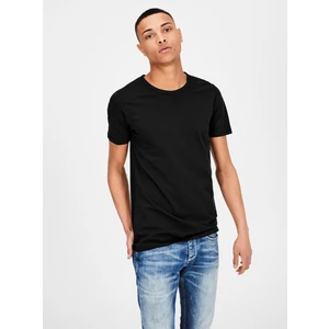 Jack&Jones Pánske tričko JJEBASIC O-NECK TEE 12058529 BLACK XXL