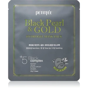 Petitfée Black Pearl & Gold intenzívna hydrogélová maska s 24karátovým zlatom 32 g