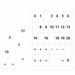 Matematika se Čtyřlístkem 1 - sada příloh Číslice -- Doplňky