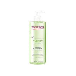 Topicrem AC Purifying Cleansing Gel hloubkově čisticí gel pro mastnou citlivou pleť 400 ml