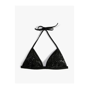 Koton Triangle Bikini Top With Sequins