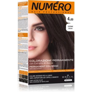 Brelil Numéro Permanent Coloring barva na vlasy odstín 4.00 Brown 125 ml