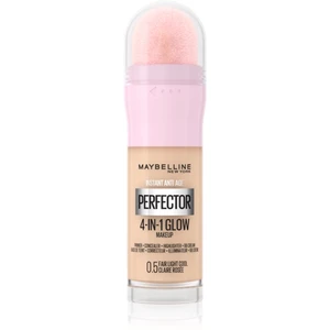 Maybelline Instant Age Rewind Perfector 4-in-1 Glow rozjasňující make-up pro přirozený vzhled odstín 0.5 Fair Light Cool 20 ml