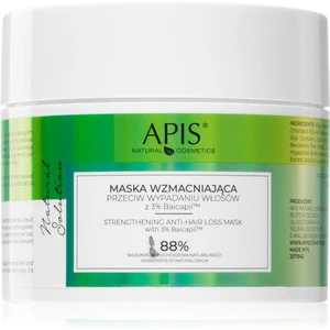 Apis Natural Cosmetics Natural Solution 3% Baicapil posilující maska pro slabé vlasy s tendencí vypadávat 200 ml